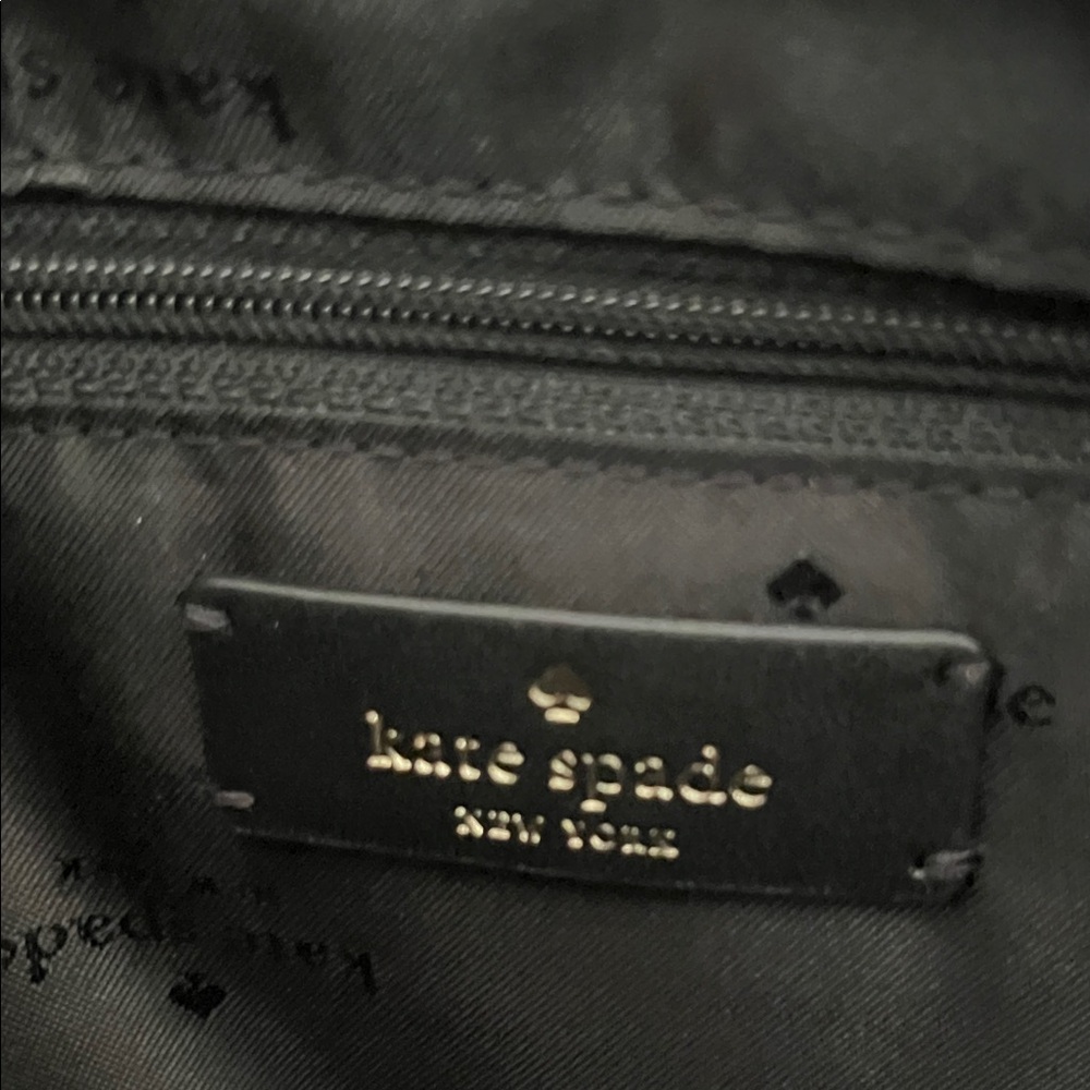 Kate Spade Dumpling Black Pebbled Tote NWT - Picture 8 of 9